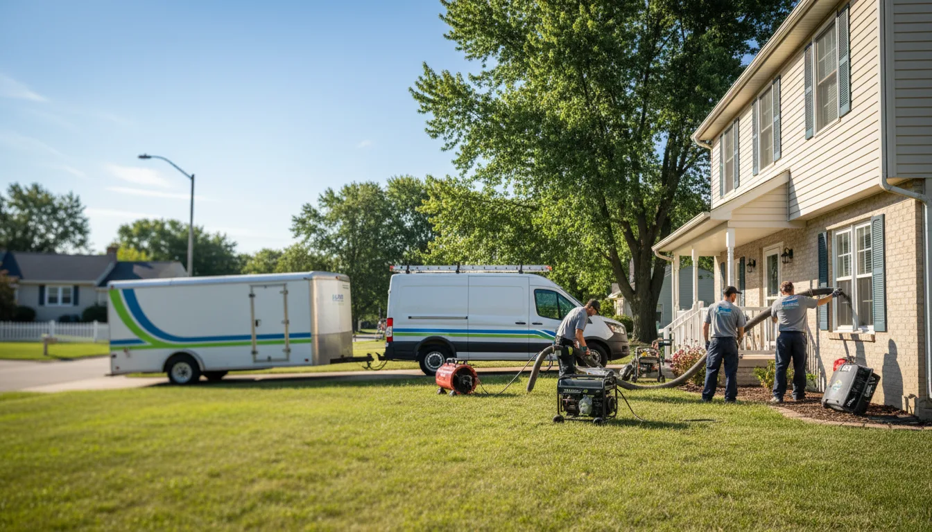 Flooded Basement Restoration And Cleanup With Repair in Marietta, IL near me